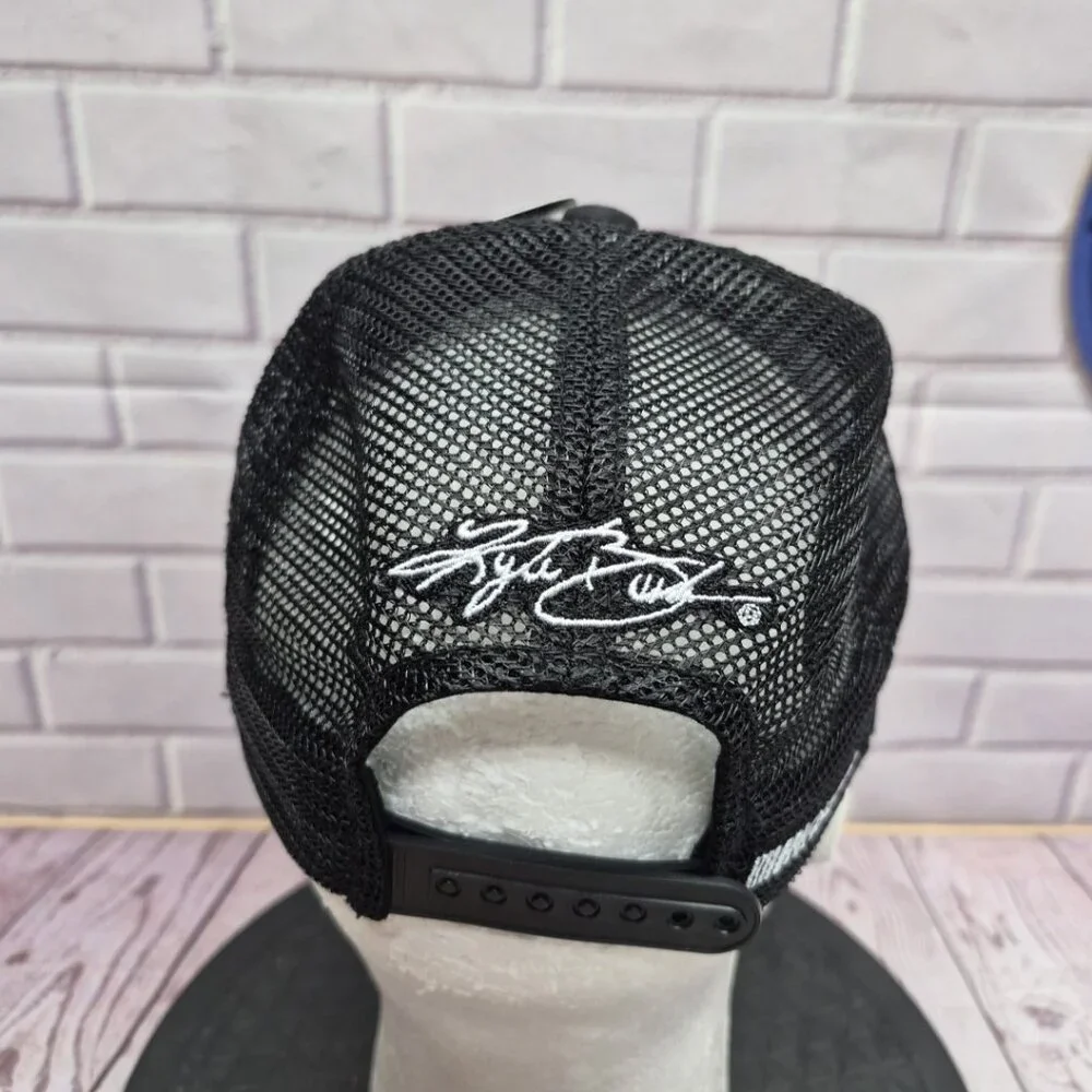 RCR Kyle Busch #8 NASCAR Trucker Cap 3CHI Patch Sponsor Distressed Hat‎